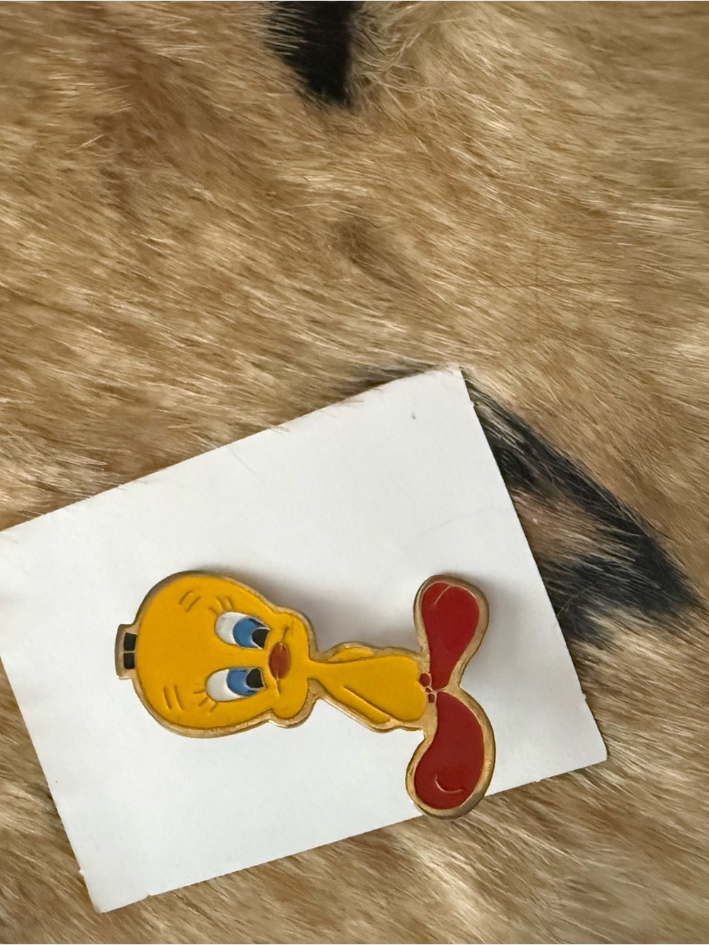 Yellow Tweety Bird Enamel Pin
